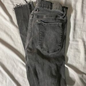 Black skinny ripped jeans